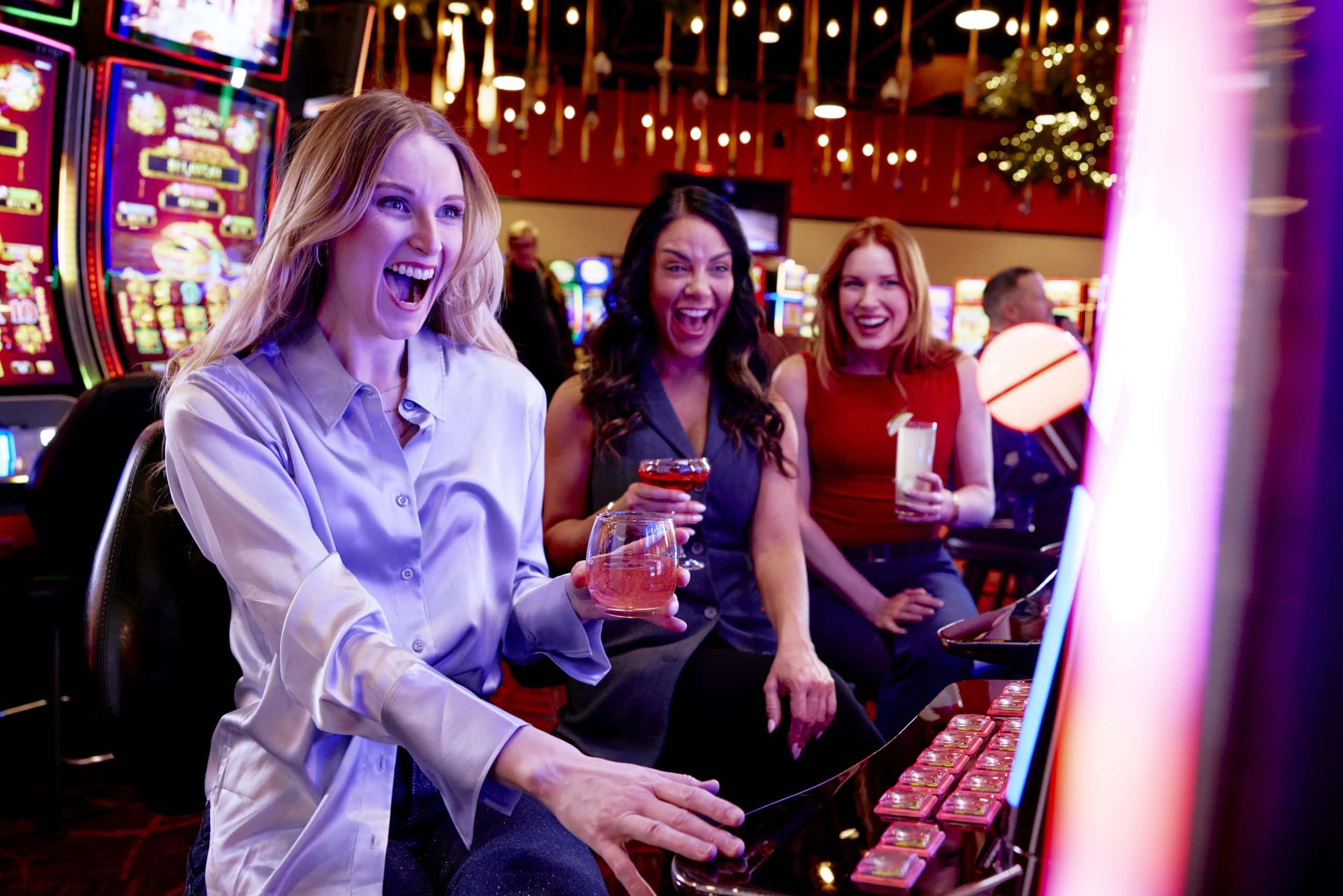 Women enjoying casino games at American Place Casino in Waukegan, IL.