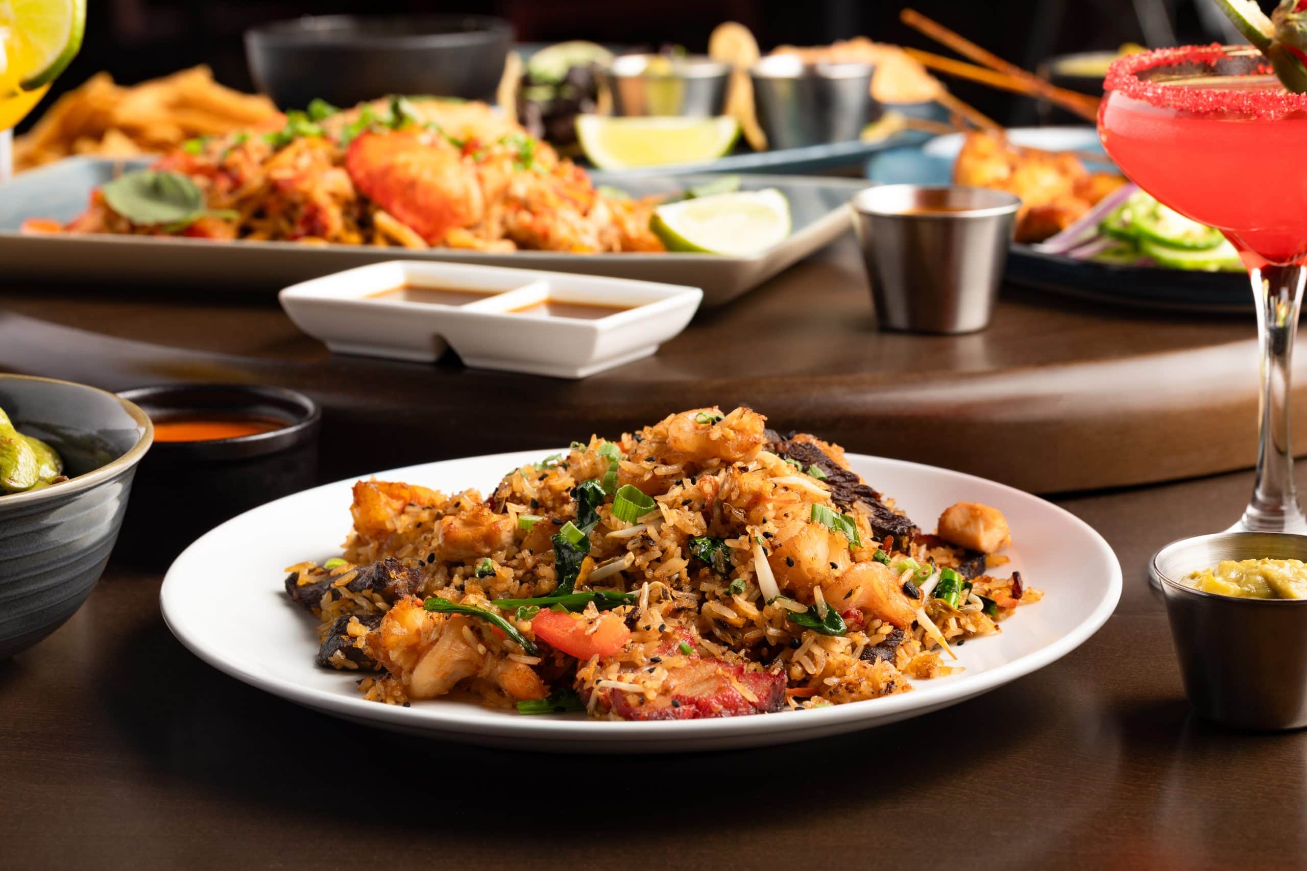 Delicious Asian Azteca dishes served at a restaurant in Waukegan, IL.